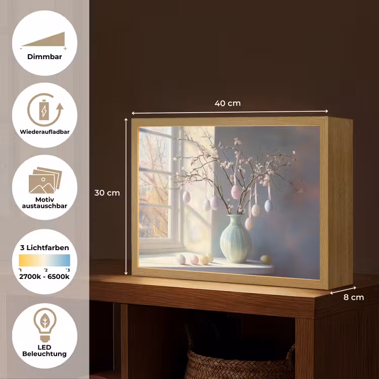 Stilleven - Vaas - Paastak Light Box met batterij (Wandlamp) middel -USP_websiteoverzichtDE