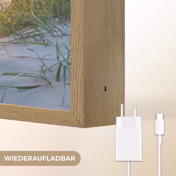 Strand - Zon - Duin - Gras - Zand - Horizon Light Box met batterij (Wandlamp) middel -USP_websiteoplaadbaarDE