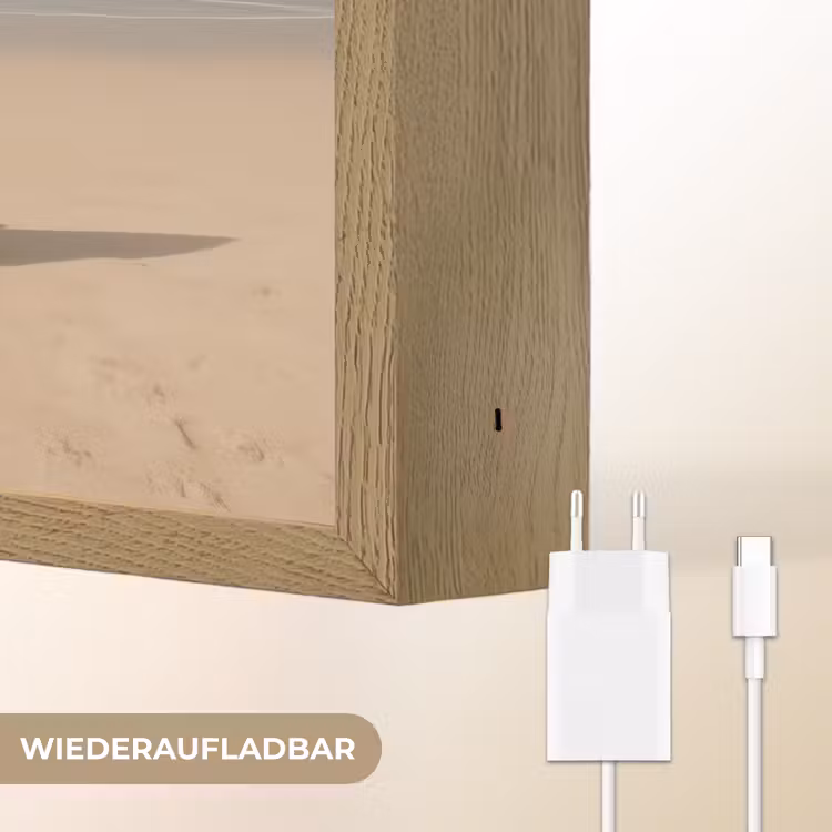 Strand - Surfbord - Pastel Light Box met batterij (Wandlamp) middel -USP_websiteoplaadbaarDE