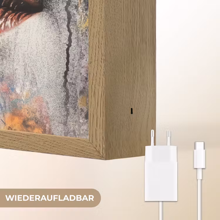 Street art - Lippen - Kus - Graffiti Light Box met batterij (Wandlamp) middel -USP_websiteoplaadbaarDE