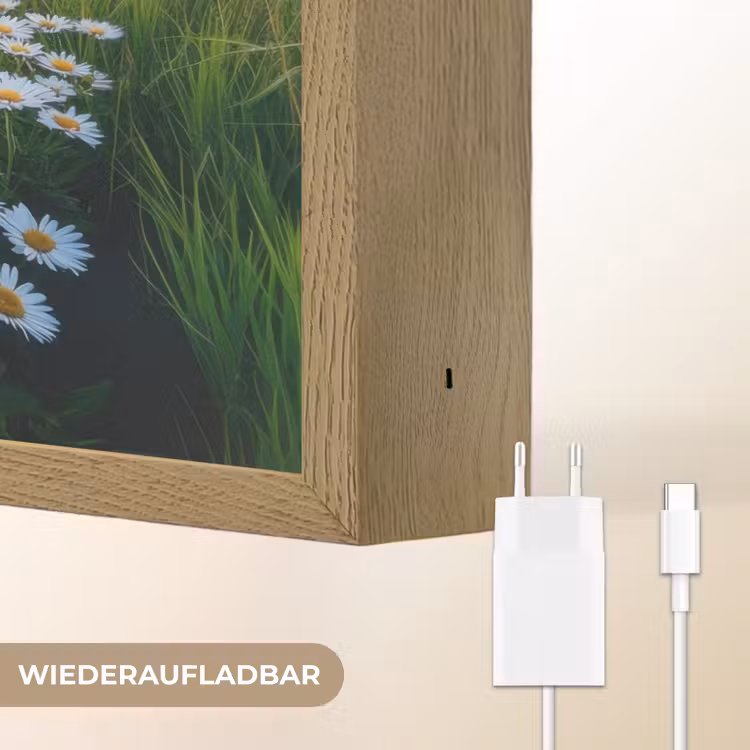 Beekje - Landschap - Margriet Light Box met batterij (Wandlamp) middel -USP_websiteoplaadbaarDE