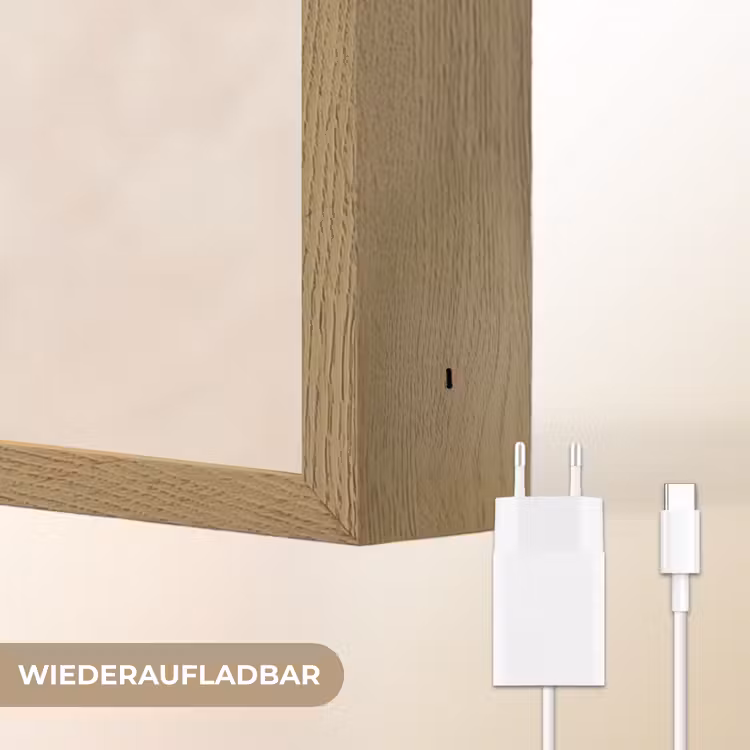 Symmetrische bocht - Koperkleurig Light Box met batterij (Wandlamp) middel -USP_websiteoplaadbaarDE