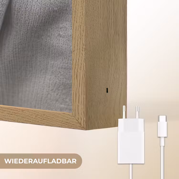 Tennisbal - Zwart - Wit Light Box met batterij (Wandlamp) middel -USP_websiteoplaadbaarDE