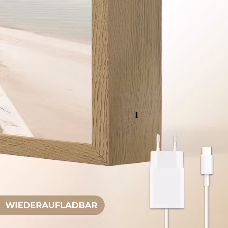 Terras - Stoelen - Strand - Beige Light Box met batterij (Wandlamp) middel -USP_websiteoplaadbaarDE