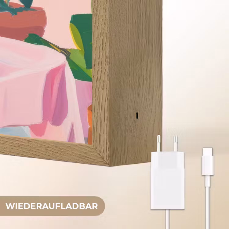Tafel - Wijn - Fruit Light Box met batterij (Wandlamp) middel -USP_websiteoplaadbaarDE