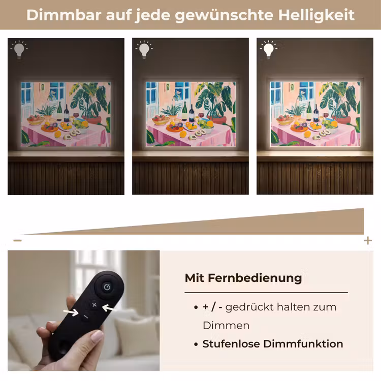 Tafel - Wijn - Fruit Light Box met batterij (Wandlamp) middel -USP_dimbaarDE