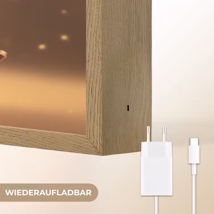 Taart - Chocolade - Eten - Brownie Light Box met batterij (Wandlamp) middel -USP_websiteoplaadbaarDE