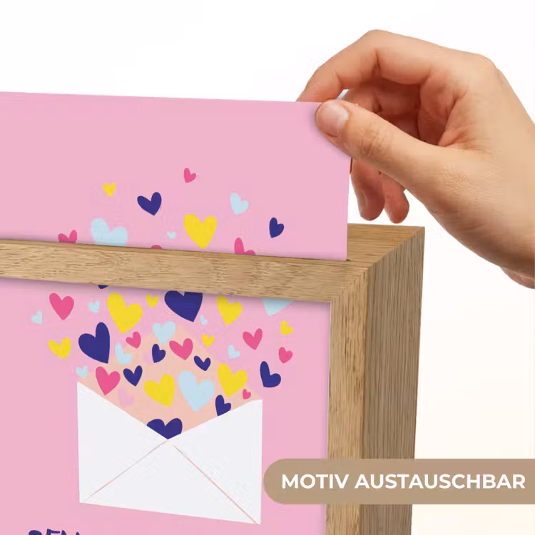 Envelop - Love - Hartjes - Valentijn Light Box met kabel (Wandlamp) klein -USP_websiteprintDE