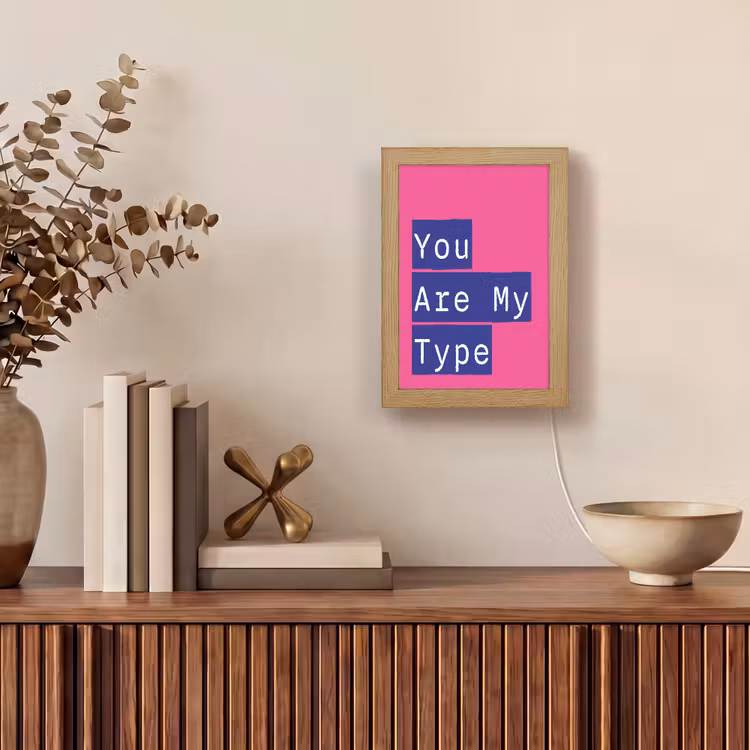 Valentijn - Tekst - Love Light Box met kabel (Wandlamp) klein -sfeer2