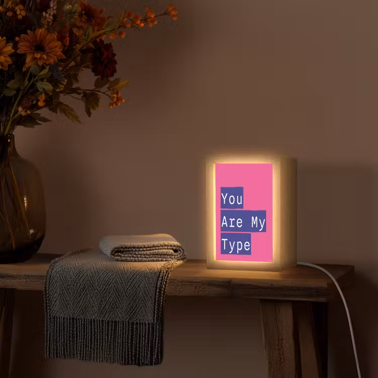 Valentijn - Tekst - Love Light Box met kabel (Wandlamp) klein -sfeer4