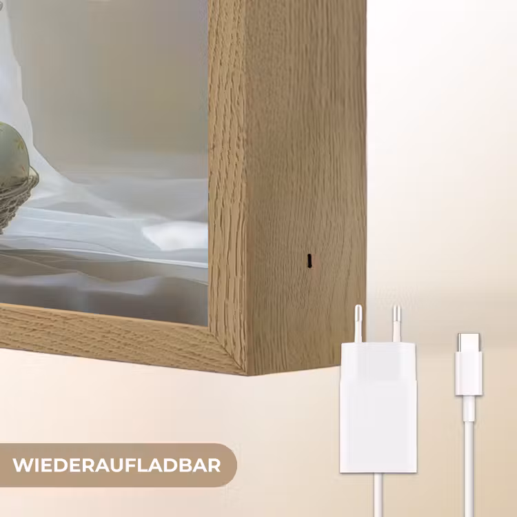 Vaas - Eieren - Bloemen Light Box met batterij (Wandlamp) middel -USP_websiteoplaadbaarDE