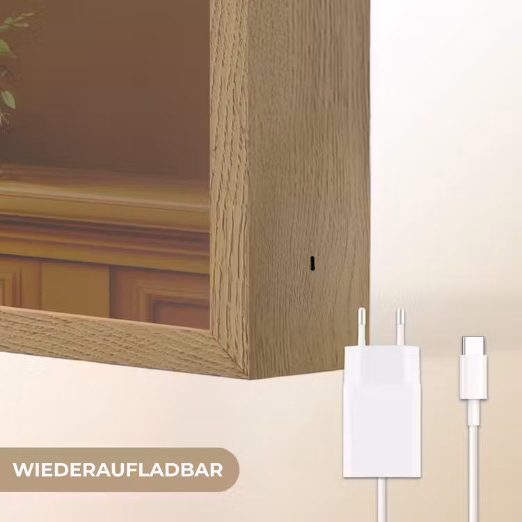 Vaas - Pastel - Kleuren - Bloemen Light Box met batterij (Wandlamp) middel -USP_websiteoplaadbaarDE
