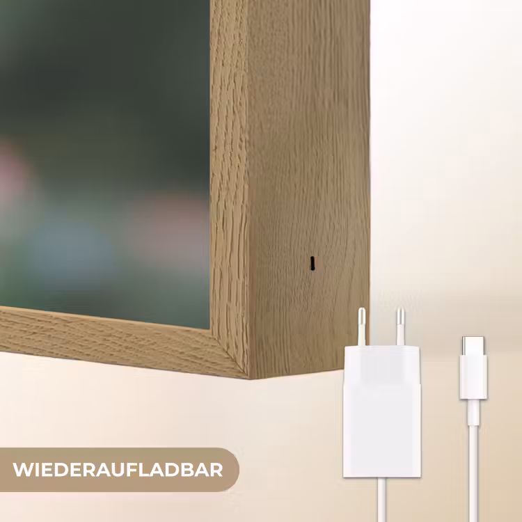Sierlijke - Vlinder - Paarse - Bloemen Light Box met batterij (Wandlamp) middel -USP_websiteoplaadbaarDE