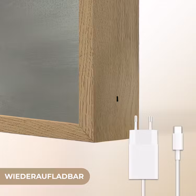Vogel - Japandi - Groen Light Box met batterij (Wandlamp) middel -USP_websiteoplaadbaarDE