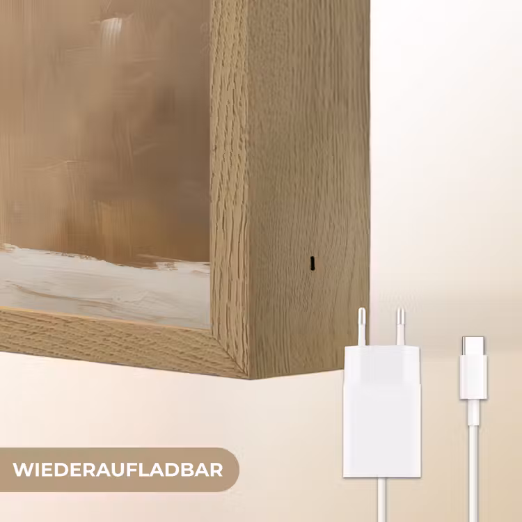 Kerst - Sfeer - Groen Light Box met batterij (Wandlamp) middel -USP_websiteoplaadbaarDE