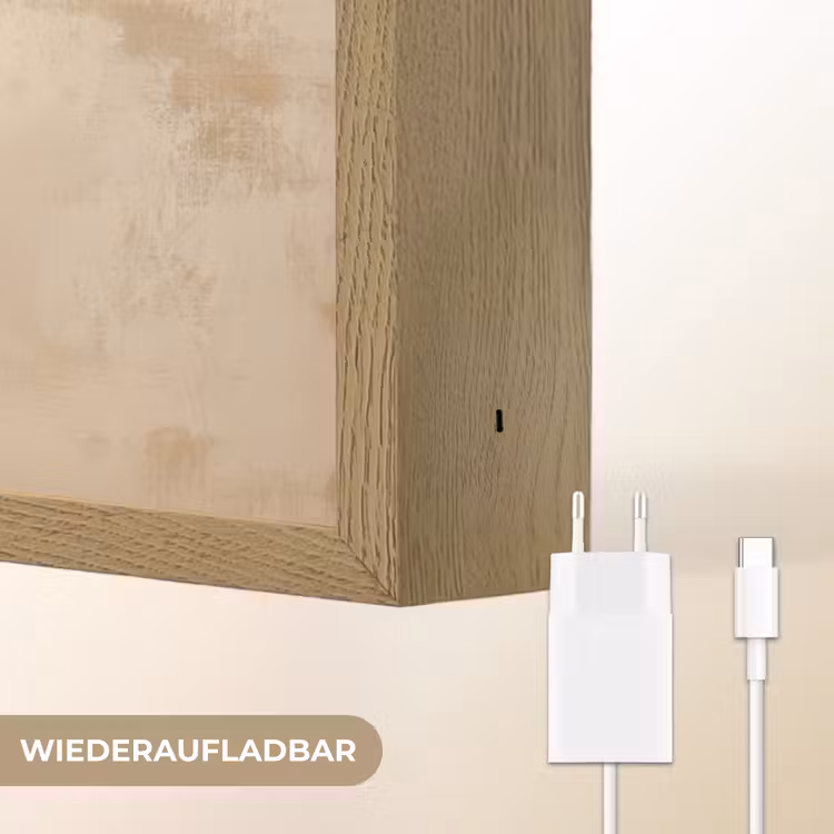 Kerst - Hert - Gewei - Kerstbal - Rendier Light Box met batterij (Wandlamp) middel -USP_websiteoplaadbaarDE