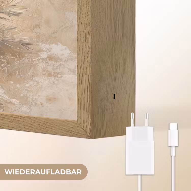 Kerst - Kerstballen - Beige - Goud Light Box met batterij (Wandlamp) middel -USP_websiteoplaadbaarDE