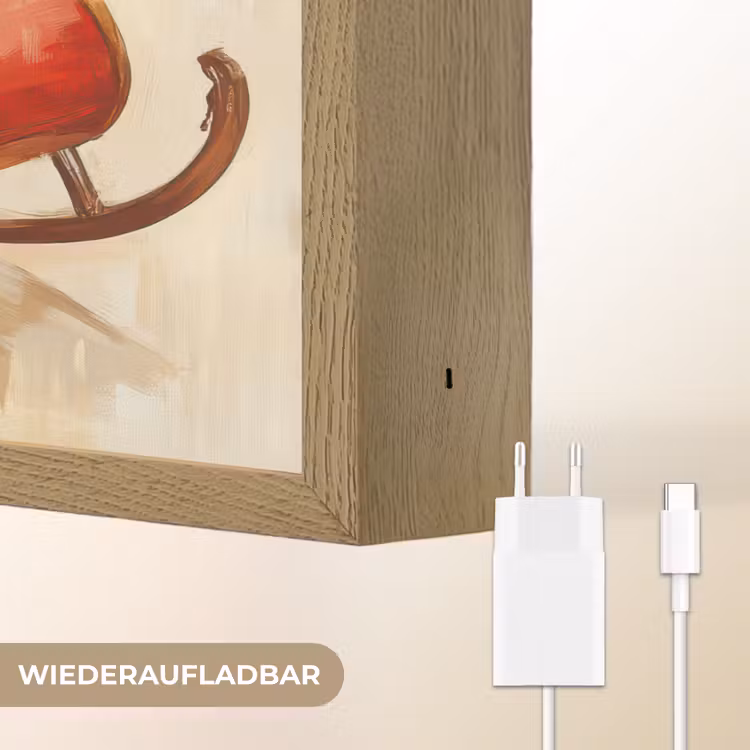 Kerst - Slee - Kerstman Light Box met batterij (Wandlamp) middel -USP_websiteoplaadbaarDE