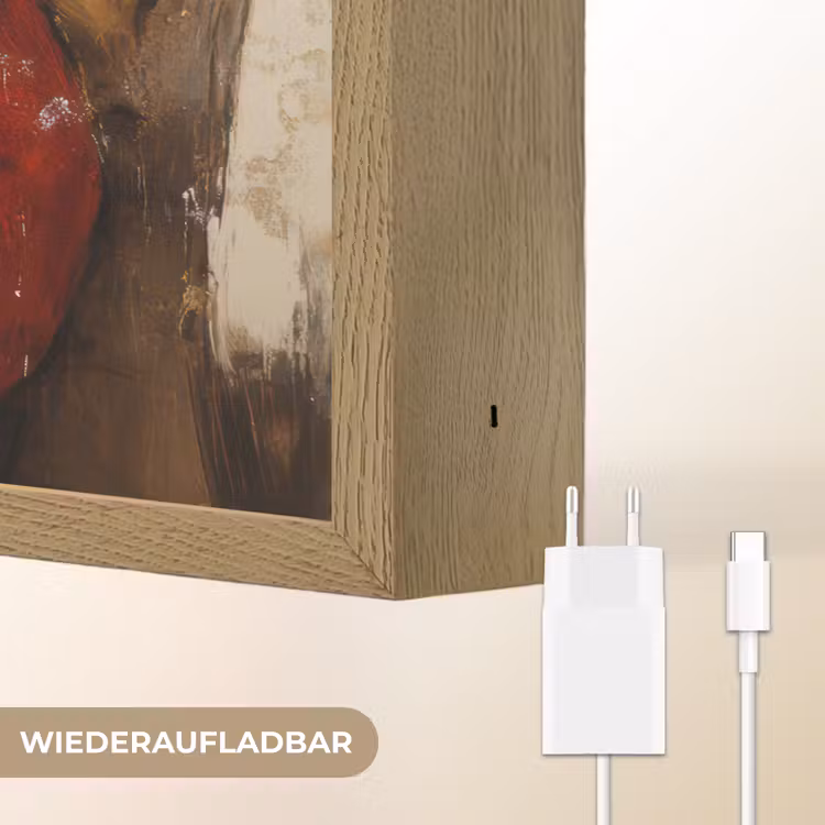Kerst - Kerstman - Winter - Open Haard Light Box met batterij (Wandlamp) middel -USP_websiteoplaadbaarDE