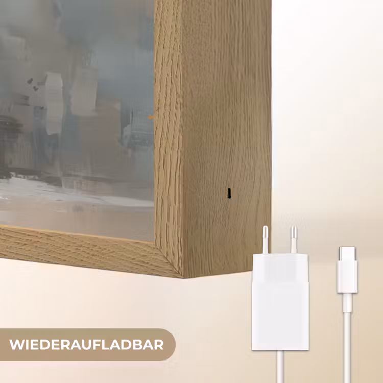 Kerstboom - Cadeaus - Rood - Goud Light Box met batterij (Wandlamp) middel -USP_websiteoplaadbaarDE