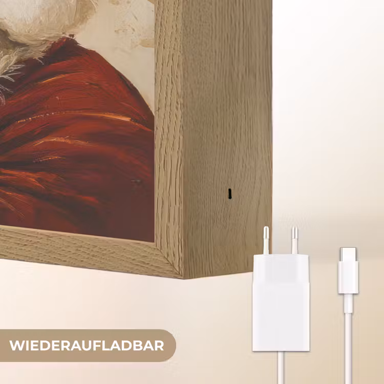 Kerstman - Rendier - Kerst - Christmas Light Box met batterij (Wandlamp) middel -USP_websiteoplaadbaarDE