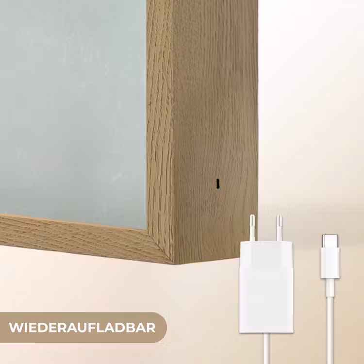 Kerstgnome - Cadeau - Groen Light Box met batterij (Wandlamp) middel -USP_websiteoplaadbaarDE
