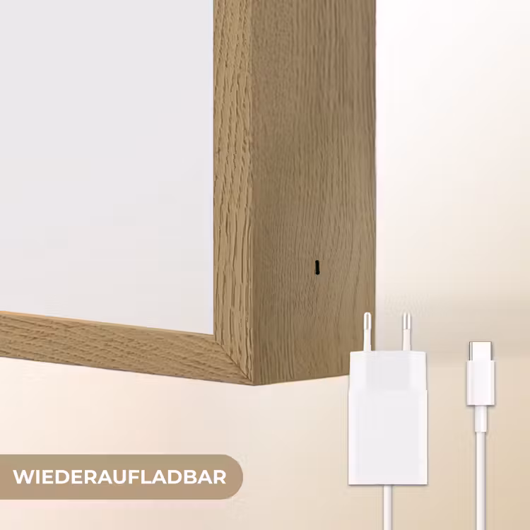 Wijnfles - Otter - Zwart Light Box met batterij (Wandlamp) middel -USP_websiteoplaadbaarDE