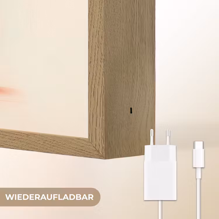 Wijnflessen - Takken - Sinaasappels Light Box met batterij (Wandlamp) middel -USP_websiteoplaadbaarDE