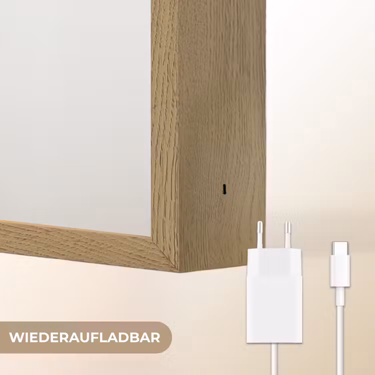Wijnflessen - Zwart - Minimalistisch Light Box met batterij (Wandlamp) middel -USP_websiteoplaadbaarDE