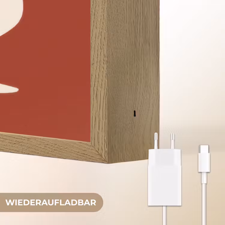 Wijnglazen - Silhouetten - Wit Light Box met batterij (Wandlamp) middel -USP_websiteoplaadbaarDE