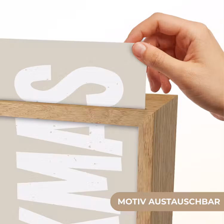 Xmas - Kerst - Japandi - Kerstversiering Light Box met kabel (Wandlamp) klein -USP_websiteprintDE
