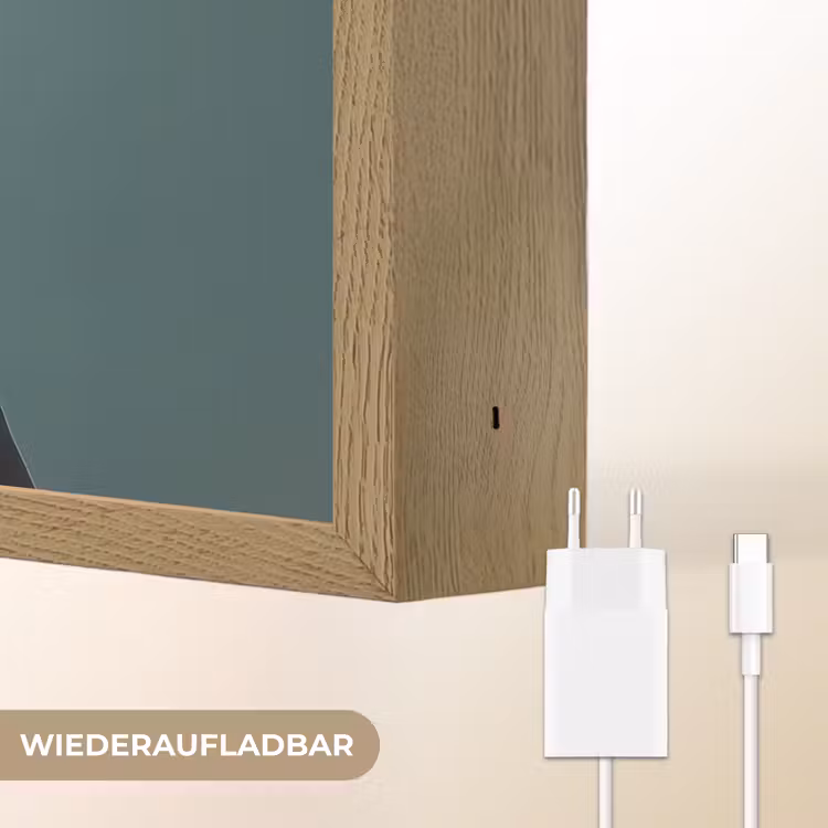 Geit - Hoorns - Kokskleding Light Box met batterij (Wandlamp) middel -USP_websiteoplaadbaarDE