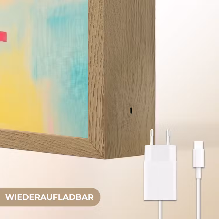 Quote - Lucky - Regenboogkleuren Light Box met batterij (Wandlamp) middel -USP_websiteoplaadbaarDE