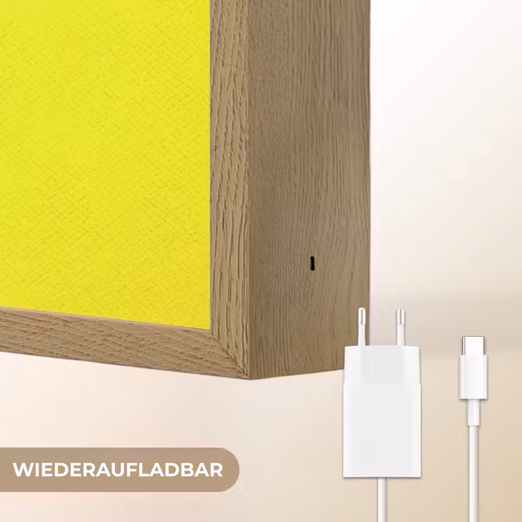 Quote - Minimalistisch - Kleurrijk Light Box met batterij (Wandlamp) middel -USP_websiteoplaadbaarDE