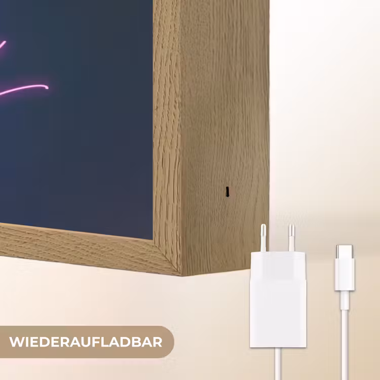 Quote - Neon - Disco - Druiven Light Box met batterij (Wandlamp) middel -USP_websiteoplaadbaarDE