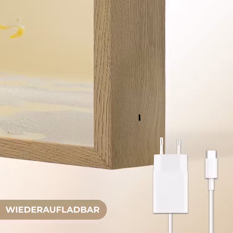 Citroen - Taart - Eten - Geel Light Box met batterij (Wandlamp) middel -USP_websiteoplaadbaarDE