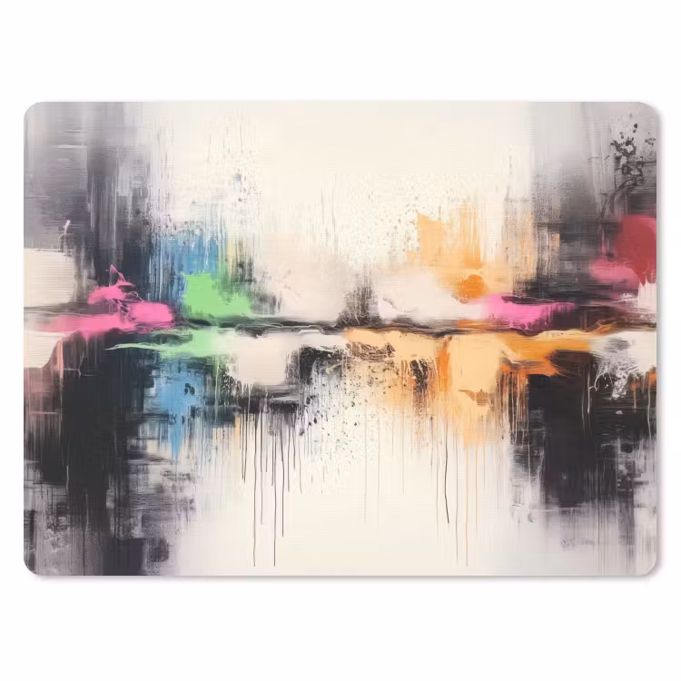 Abstract - Kleurexplosie - Landschap muismat rubber klein -3d
