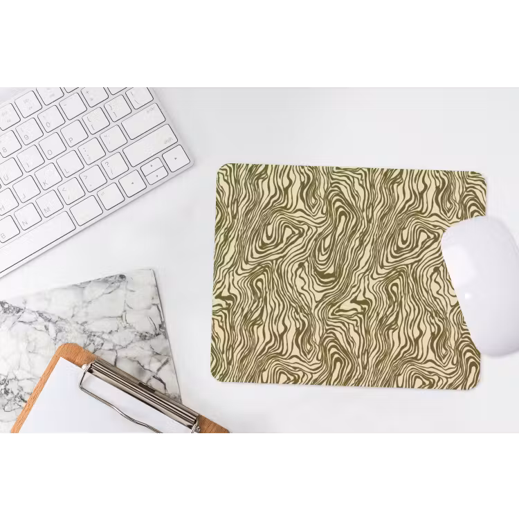 Abstract - Marmer - Groen muismat rubber klein 262 -witbureau