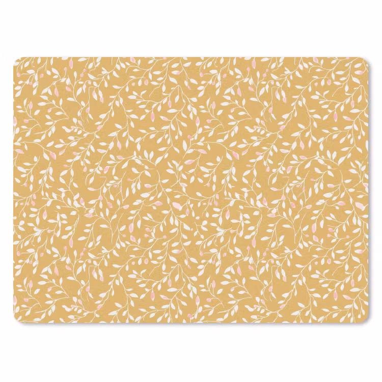 Takjes - Patroon - Oker muismat rubber klein 262 -3d