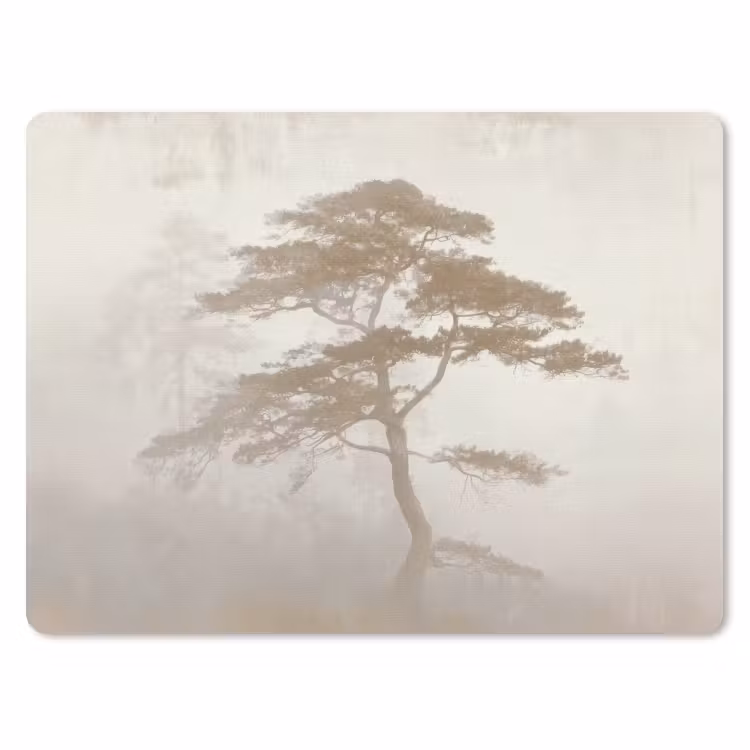 Boom - Oosterse stijl - Landschap muismat rubber klein -3d