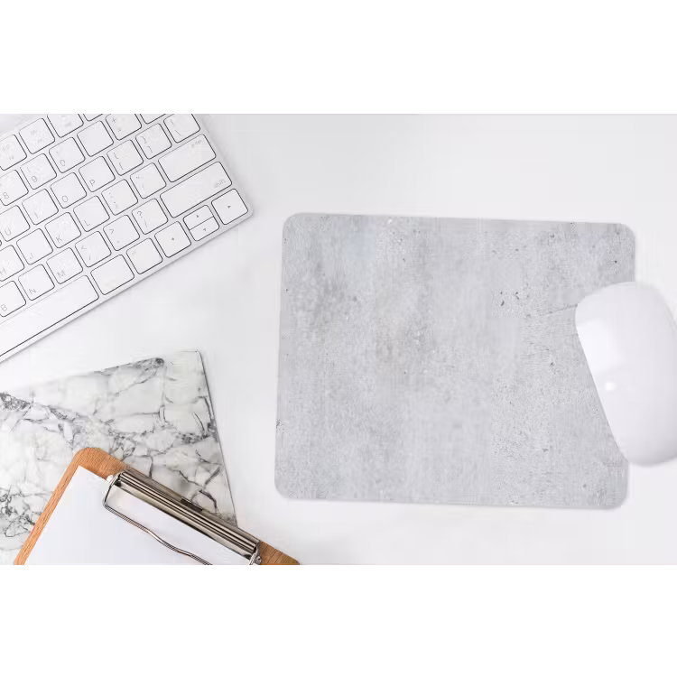 Beton - Textuur - Achtergrond - Grijs - Industrieel muismat rubber klein -witbureau