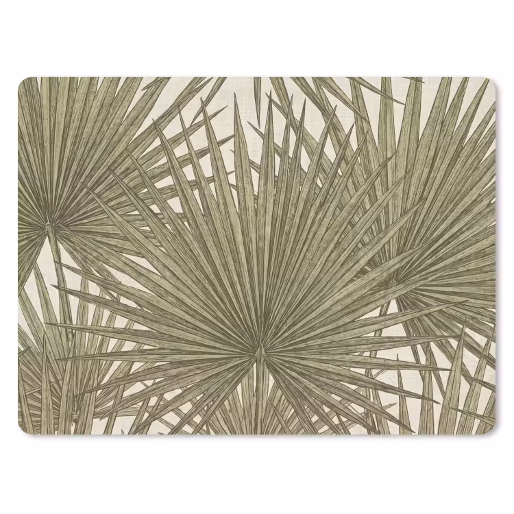 Blad - Tropisch - Patroon - Natuur - Groen muismat rubber klein -3d