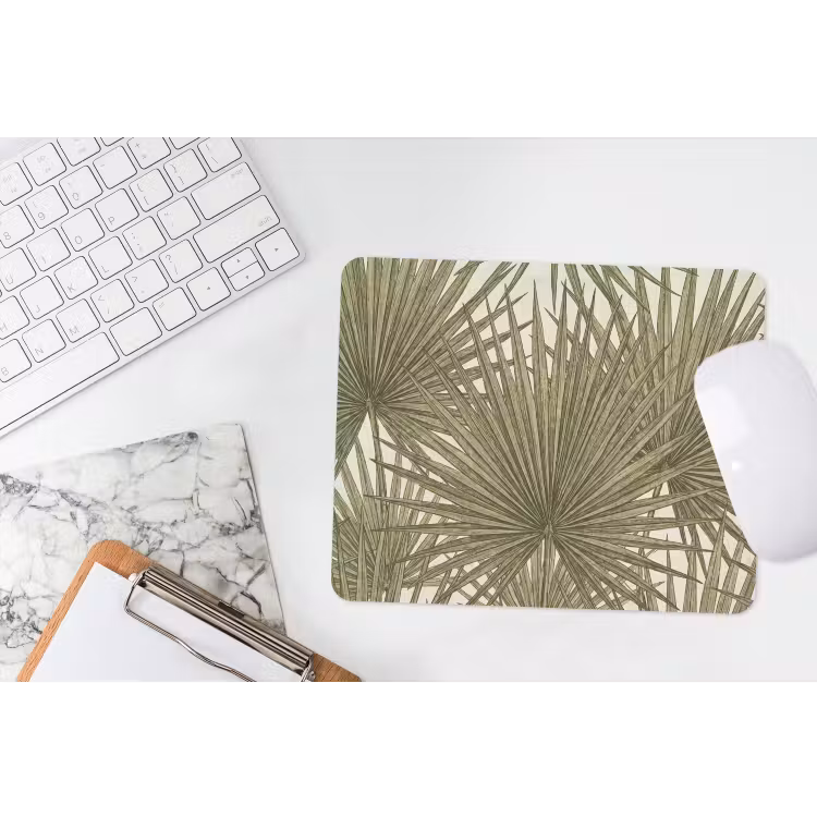 Blad - Tropisch - Patroon - Natuur - Groen muismat rubber klein -witbureau