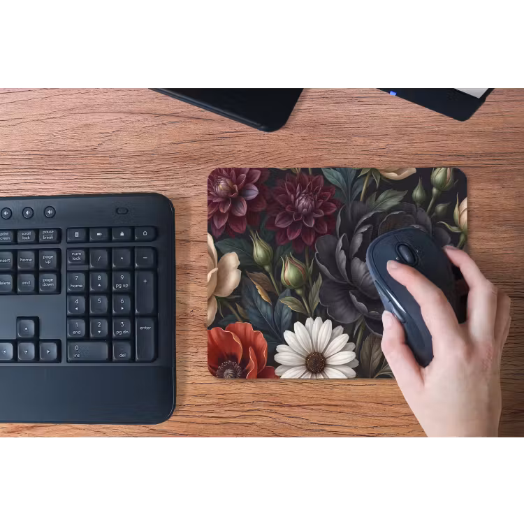 Bloemen - Boeket - Natuur - Klassiek - Weelderig muismat rubber klein -toetsenbord