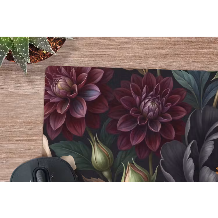 Bloemen - Boeket - Natuur - Klassiek - Weelderig muismat rubber klein -closeup
