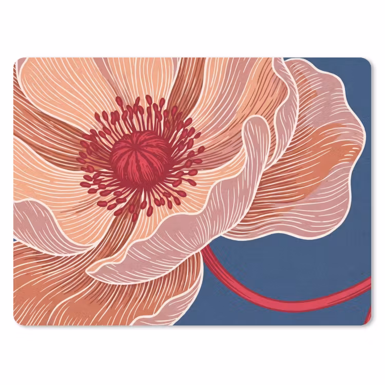 Mauspad - Blumen – Modern – Abstrakt - Bloemen - Modern - Abstract muismat rubber klein