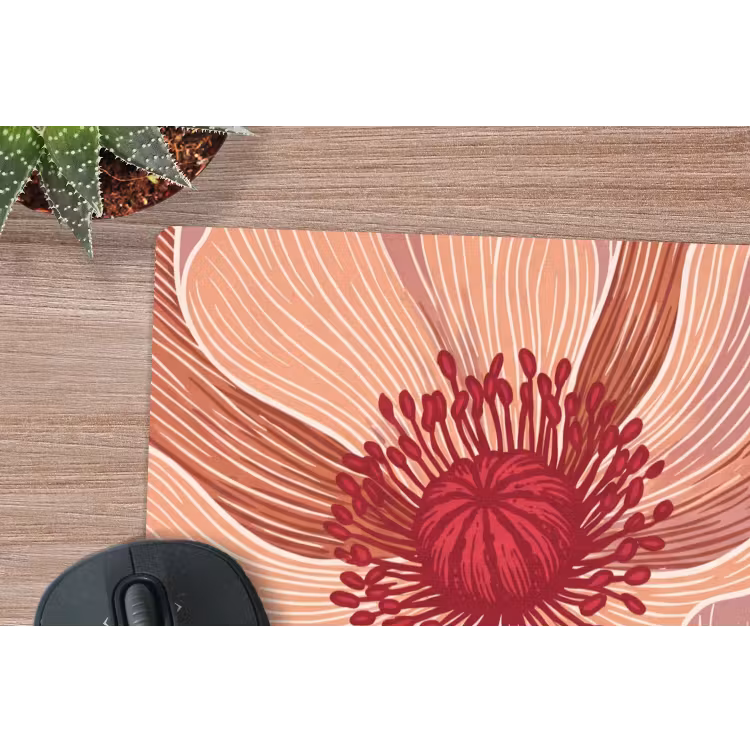 Mauspad - Blumen – Modern – Abstrakt - Bloemen - Modern - Abstract muismat rubber klein