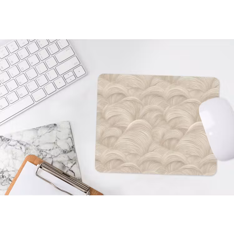 Bogen - Patroon - Beige muismat rubber klein 262 -witbureau