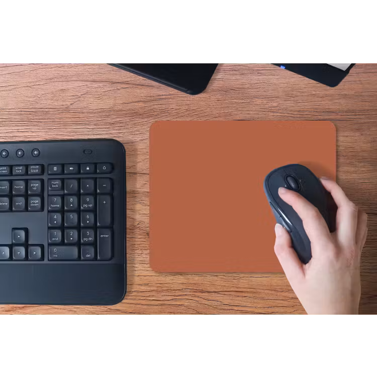 Burnt - Sienna - Oranje muismat rubber klein 262 -toetsenbord