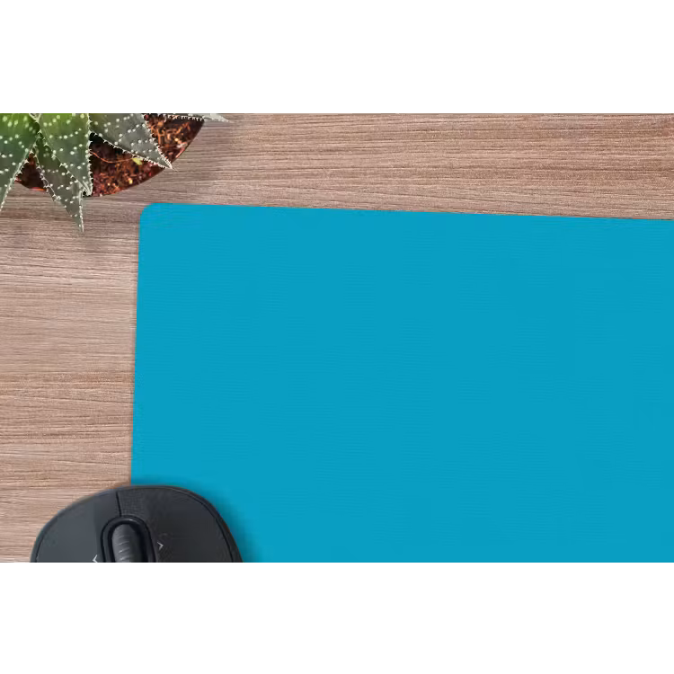 Deep - Turquoise - Turkoois muismat rubber klein 262 -closeup